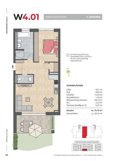 Wohnung zum Kauf provisionsfrei 498.000 € 2 Zimmer 70,2 m² EG Süd - West Radolfzell 78315