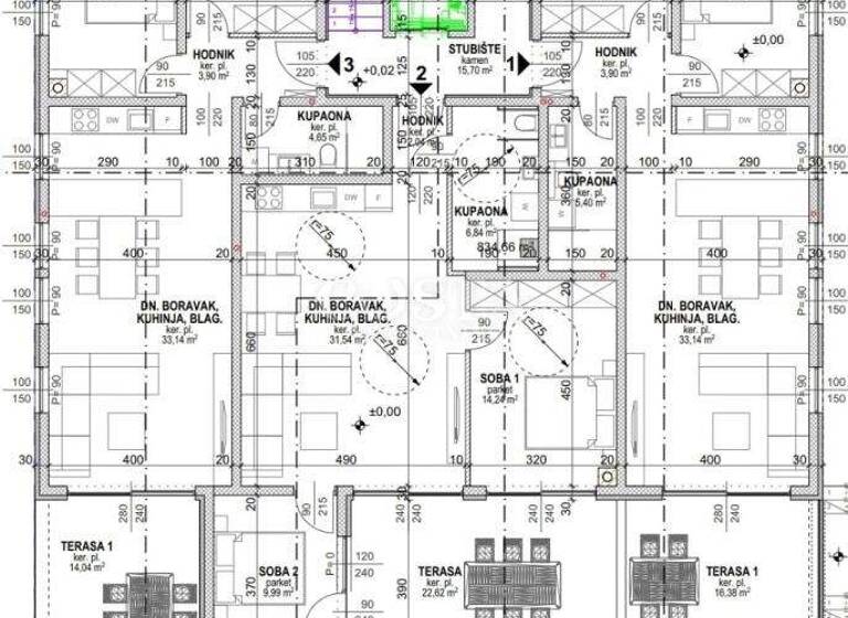 Wohnung zum Kauf 323.000 € 3 Zimmer Povljana 23249