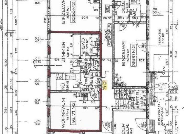 Wohnung zur Miete 660 € 2 Zimmer 46,7 m² EG Wien 1130