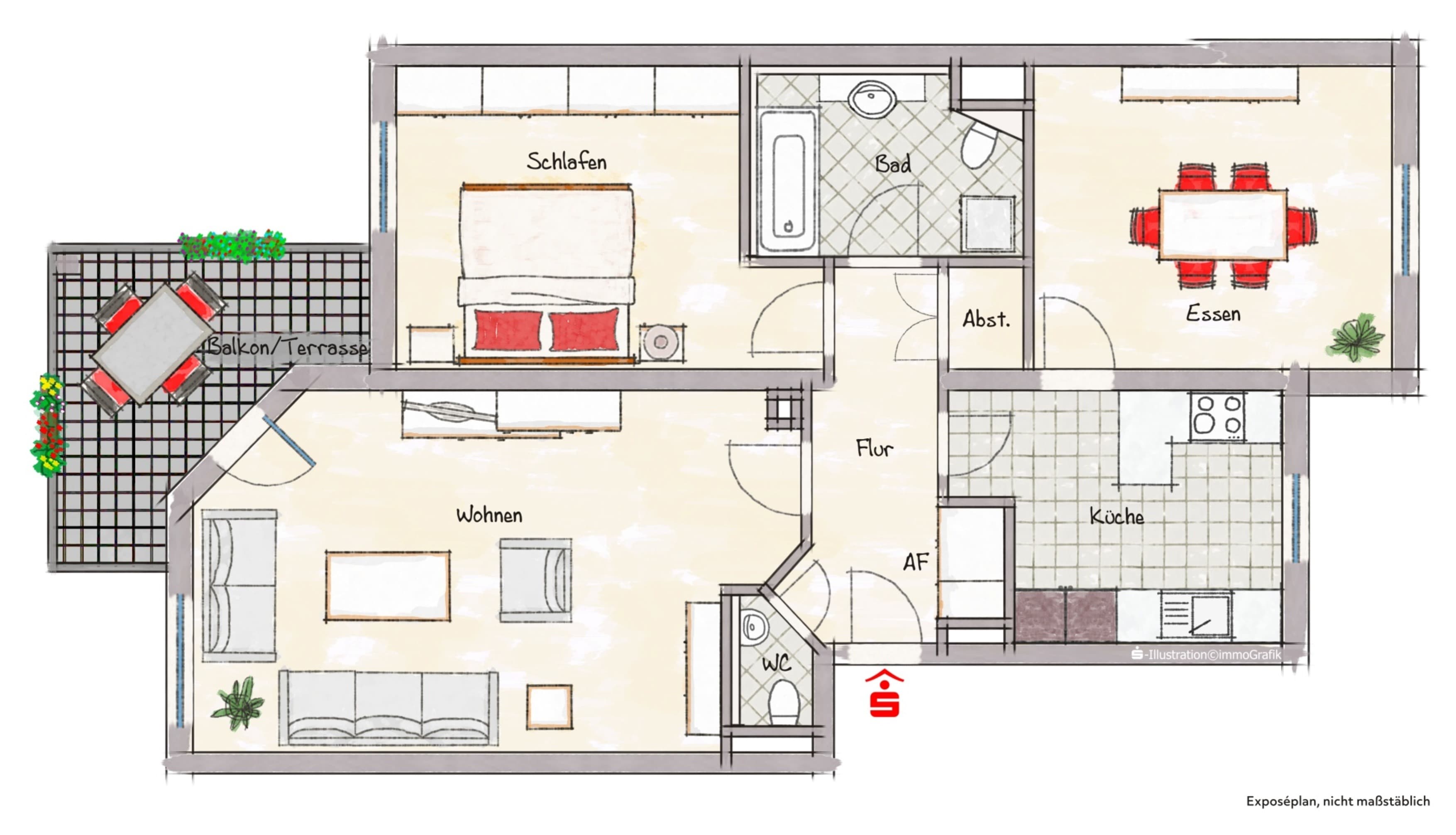 Wohnung zum Kauf 280.000 € 3 Zimmer 78 m²<br/>Wohnfläche 2.<br/>Geschoss Herzogenaurach 18 Herzogenaurach 91074