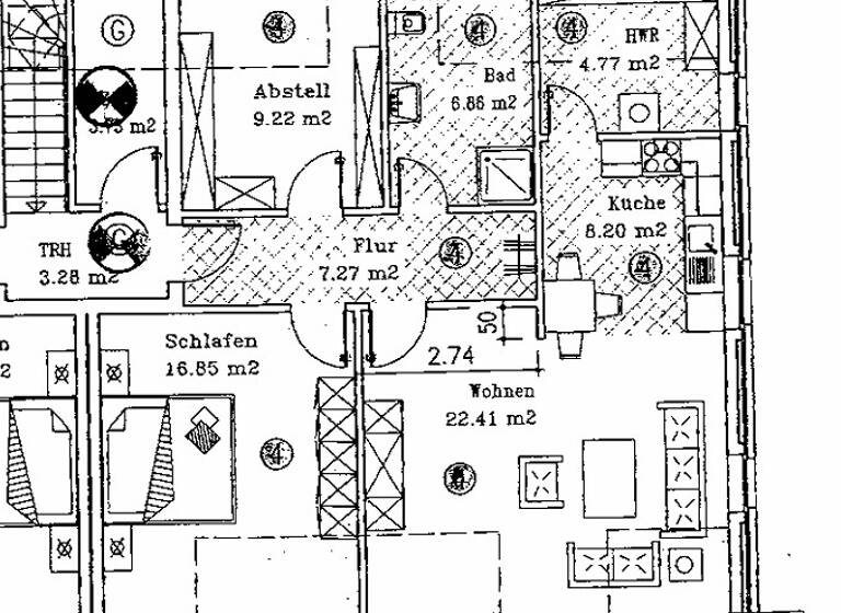 Wohnung zur Miete 720 € 3 Zimmer 75,6 m² 1. Geschoss frei ab 15.04.2026 Werlte 49757
