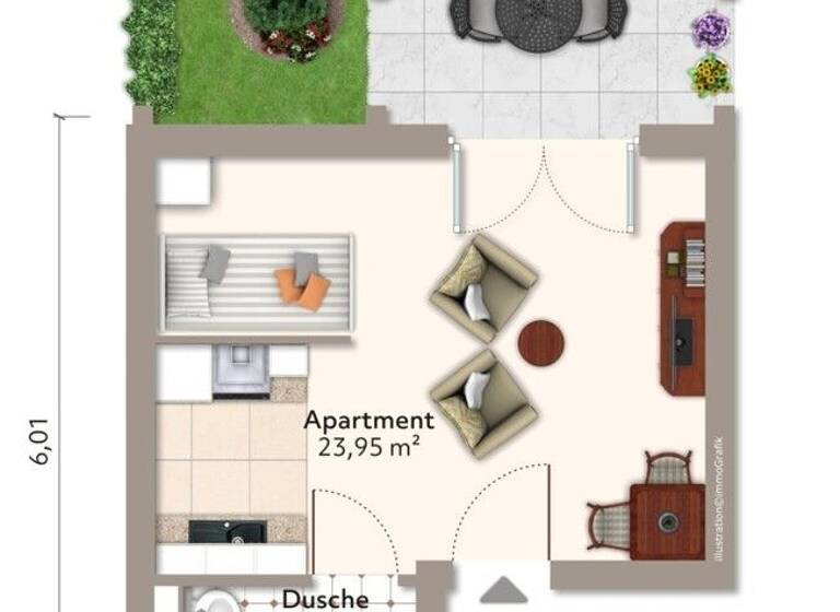 Studio zum Kauf - Erstbezug 199.900 € 1 Zimmer 30 m² EG frei ab 01.11.2026 Geigenbauerstraße 24 - 26 Füssen 87629