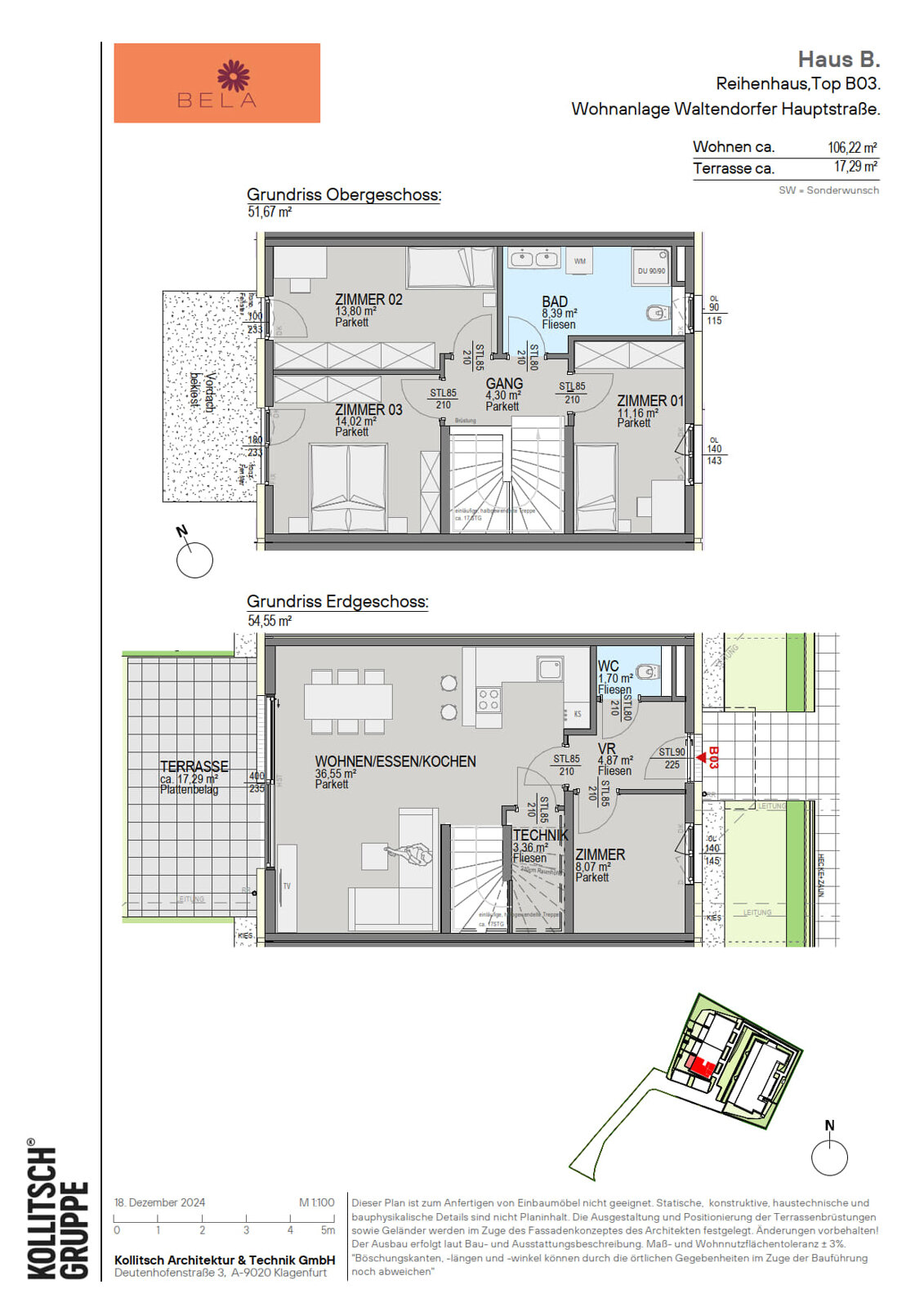 Reihenmittelhaus zum Kauf 699.900 € 5 Zimmer 103,5 m²<br/>Wohnfläche Waltendorf Graz 8010