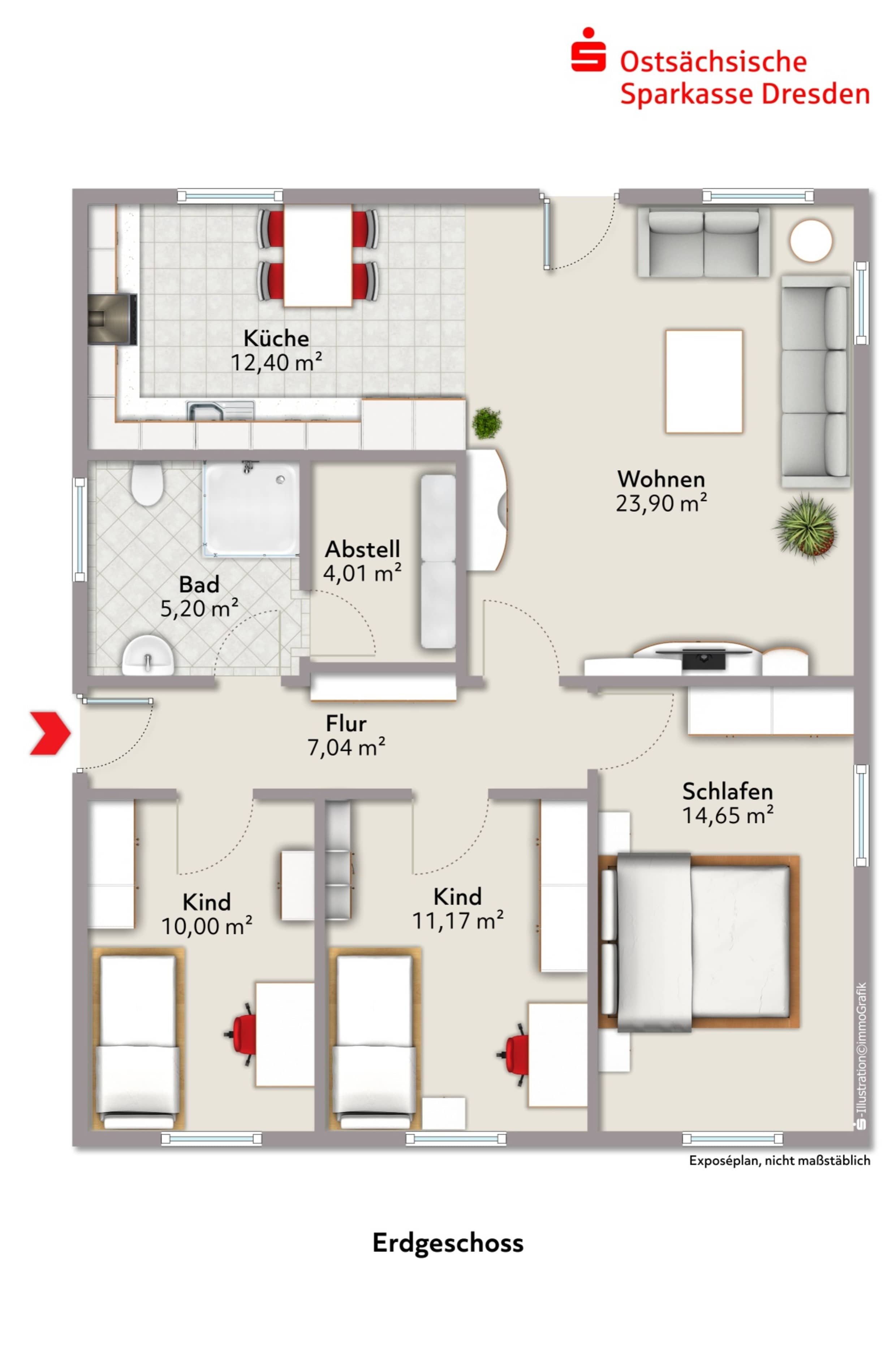 Wohnung zum Kauf 250.000 € 4 Zimmer 88,5 m²<br/>Wohnfläche Dohna Dohna 01809