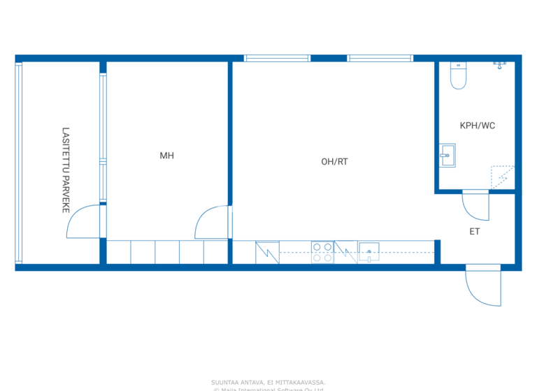 Studio zum Kauf 139.000 € 2 Zimmer 39,5 m² 4. Geschoss Vuoripojankatu 17 Lahti 15210