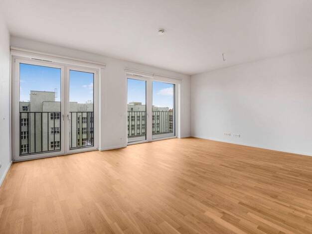 Wohnung zur Miete - Erstbezug 1.170 € 1 Zimmer 55,3 m² 1. Geschoss Meta-London-Straße 20 Spandau Berlin 13587