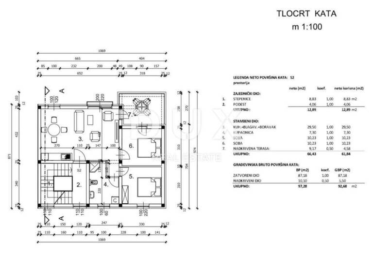 Wohnung zum Kauf 175.000 € 3 Zimmer 64 m² 1. Geschoss Vir