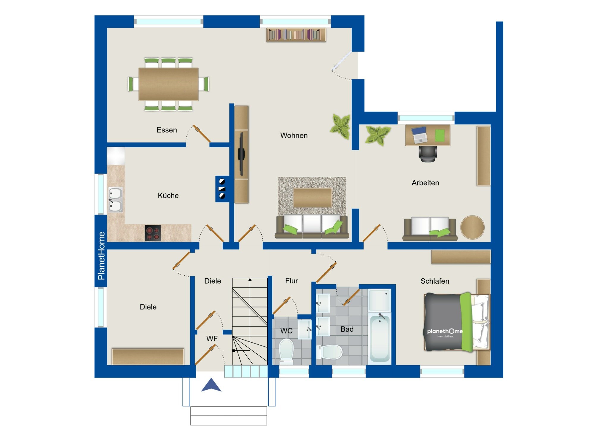 Einfamilienhaus zum Kauf 419.000 € 8 Zimmer 157,8 m²<br/>Wohnfläche 843 m²<br/>Grundstück Neuberend 24879