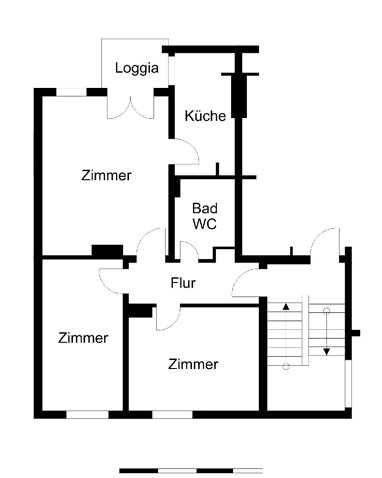 Wohnung zur Miete 337 € 3 Zimmer 59,5 m² 3. Geschoss frei ab 01.10.2024 Boschstraße 14 C Grünhöfe Bremerhaven 27574
