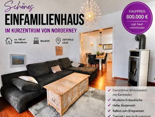 Einfamilienhaus zum Kauf als Kapitalanlage geeignet 800.000 € 5 Zimmer 100 m² 88 m² Grundstück Norderney 26548