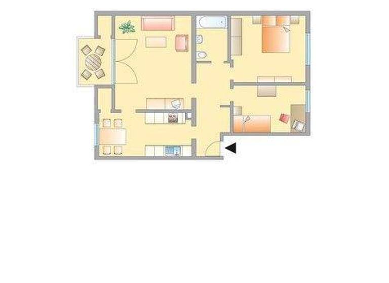 Wohnung zur Miete 971 € 3 Zimmer 74 m² frei ab 08.03.2026 Bielefelder Str. 49 Zeilsheim Frankfurt am Main 65931