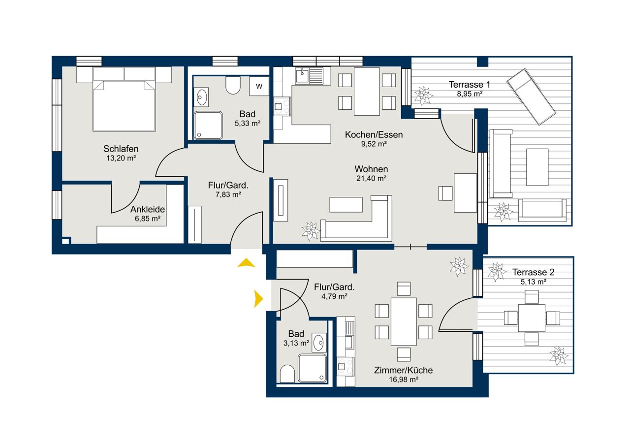 Wohnung zum Kauf 549.000 € 3,5 Zimmer 103 m²<br/>Wohnfläche Alt-Haunwöhr Ingolstadt 85051