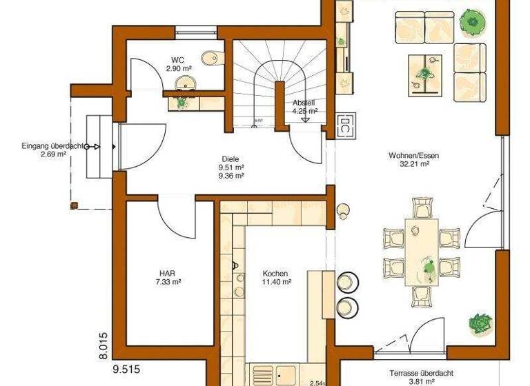 Einfamilienhaus zum Kauf provisionsfrei 439.000 € 4 Zimmer 124 m² 597 m² Grundstück Waldmühlbach Billigheim-Waldmühlbach 74842