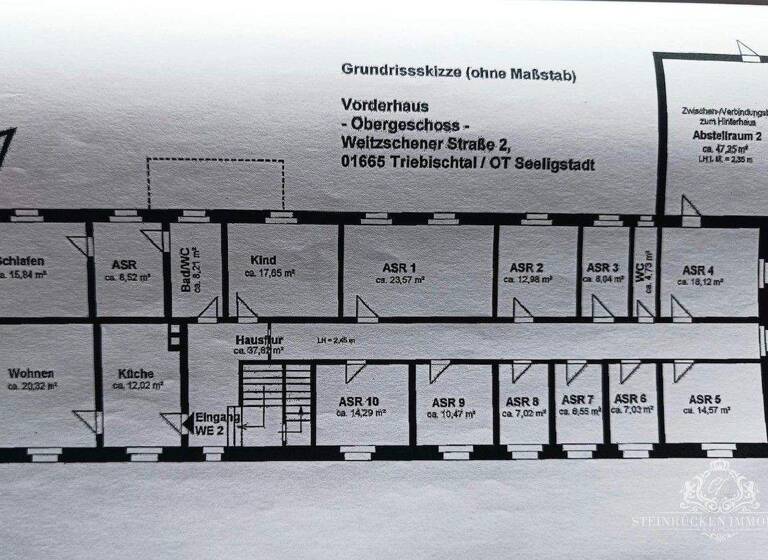Haus zum Kauf 89.000 € 20 Zimmer 600 m² 1.600 m² Grundstück Seeligstadt Klipphausen 01665