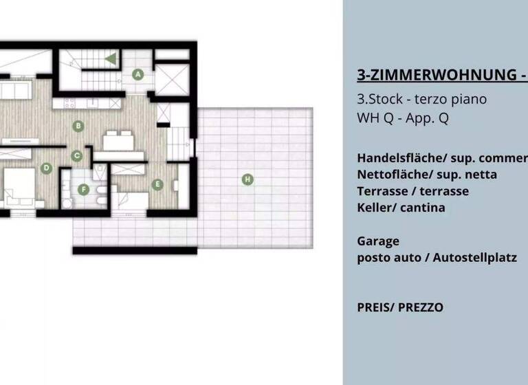 Penthouse zum Kauf 1.180.000 € 3 Zimmer 119 m² 3. Geschoss Bozen 39100