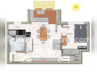 Wohnung zur Miete Tauschwohnung 650 € 2 Zimmer 41 m² 1. Geschoss Haslach - Egerten Freiburg im Breisgau 79115