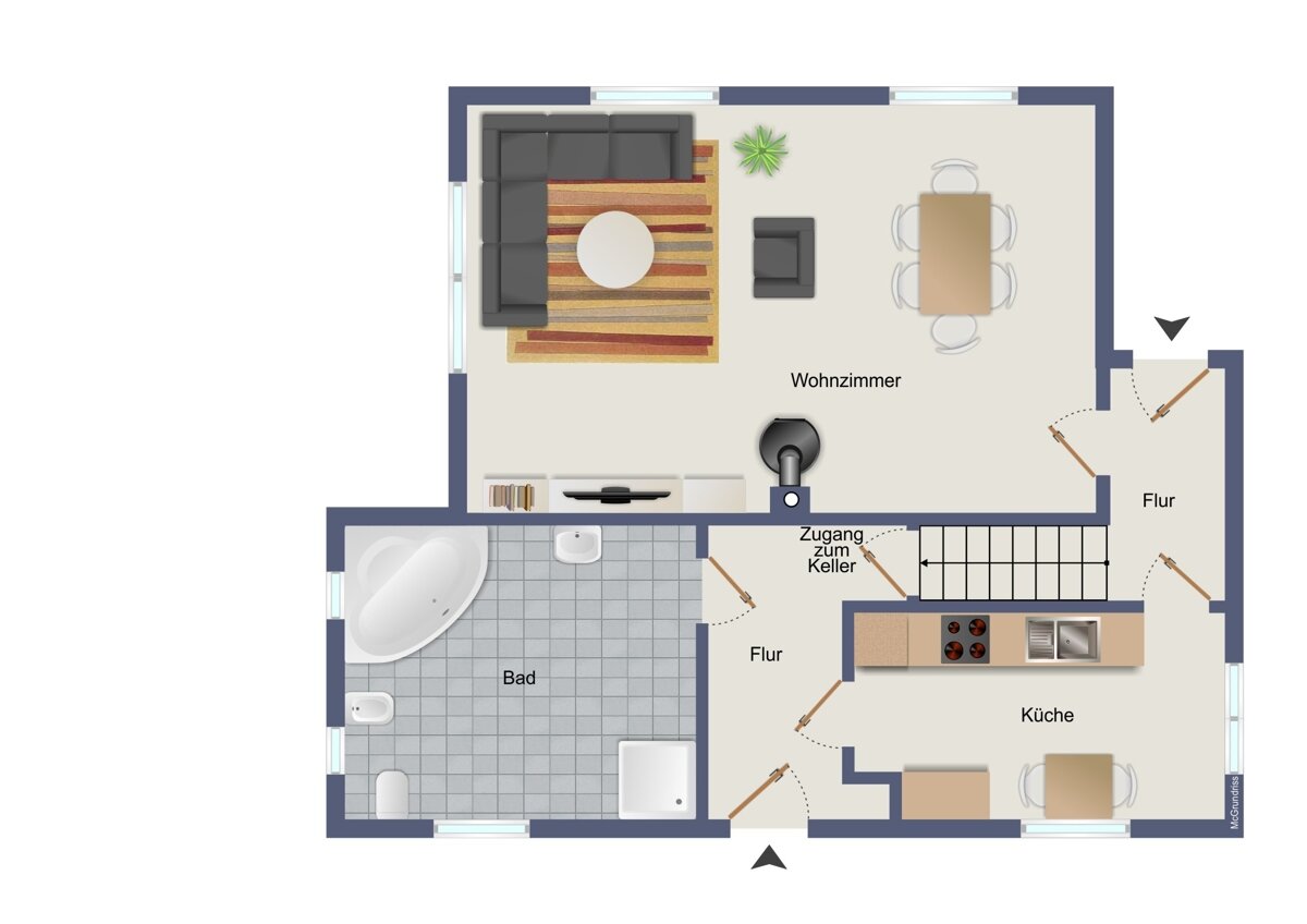 Einfamilienhaus zum Kauf 229.000 € 3 Zimmer 85 m²<br/>Wohnfläche 1.013 m²<br/>Grundstück Mittegroßefehn Großefehn 26629