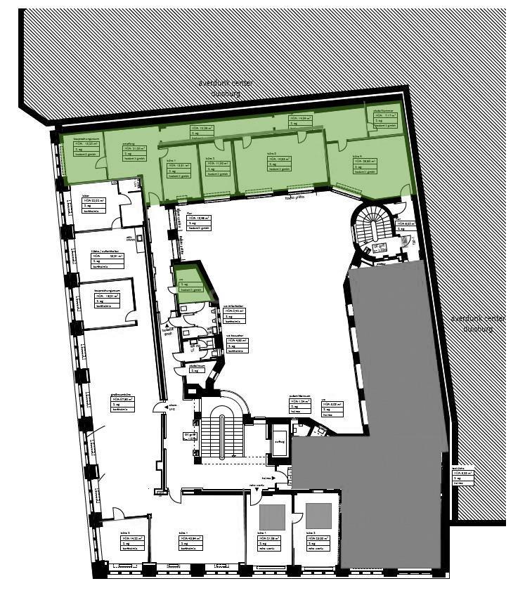 Bürofläche zur Miete provisionsfrei 12 € 113 m²<br/>Bürofläche ab 113 m²<br/>Teilbarkeit Königstr. 61 Altstadt Duisburg 47051