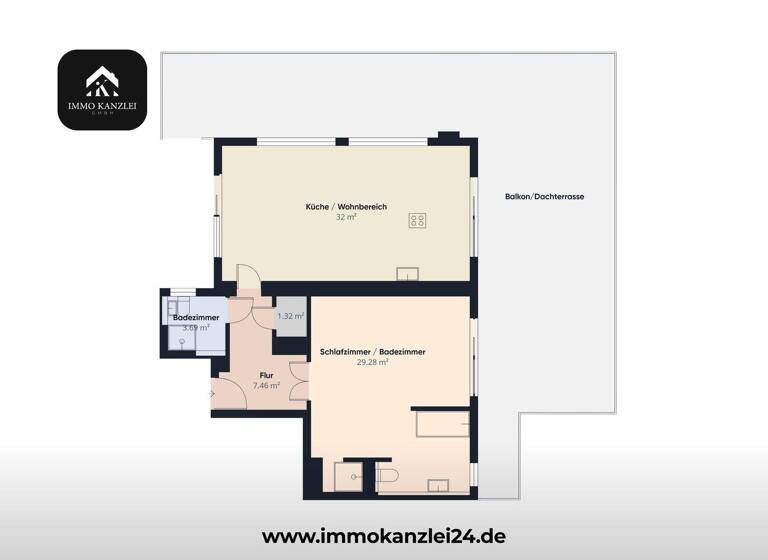 Penthouse zur Miete 1.090 € 2 Zimmer 78 m² 4. Geschoss frei ab 01.06.2026 Weststadt Offenburg 77656