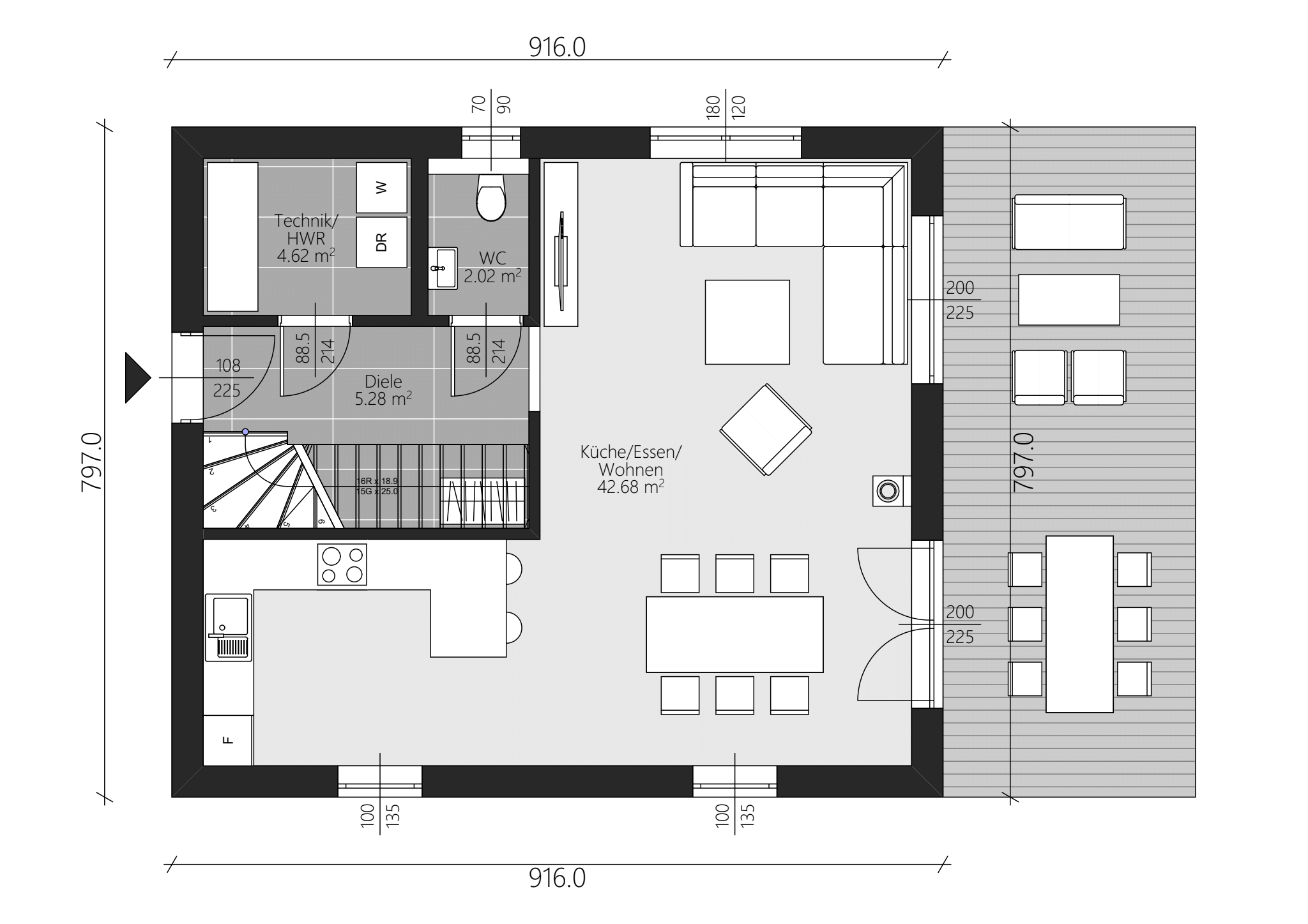 Einfamilienhaus zum Kauf provisionsfrei 369.800 € 5 Zimmer 112 m²<br/>Wohnfläche 290 m²<br/>Grundstück Habsburger Straße Wyhlen Grenzach-Wyhlen 79639