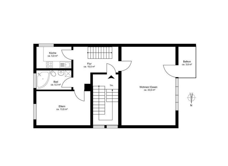 Maisonette zum Kauf 349.000 € 6 Zimmer 126 m² 1. Geschoss Neugraben-Fischbek Hamburg Neugraben-Fischbek 21149