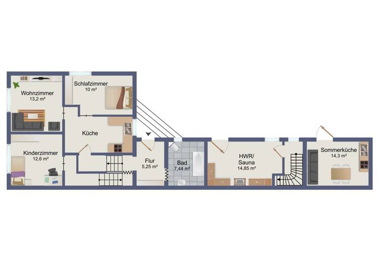 Doppelhaushälfte zum Kauf 300.000 € 6 Zimmer 180 m² 850 m² Grundstück Mühlbeck 06774