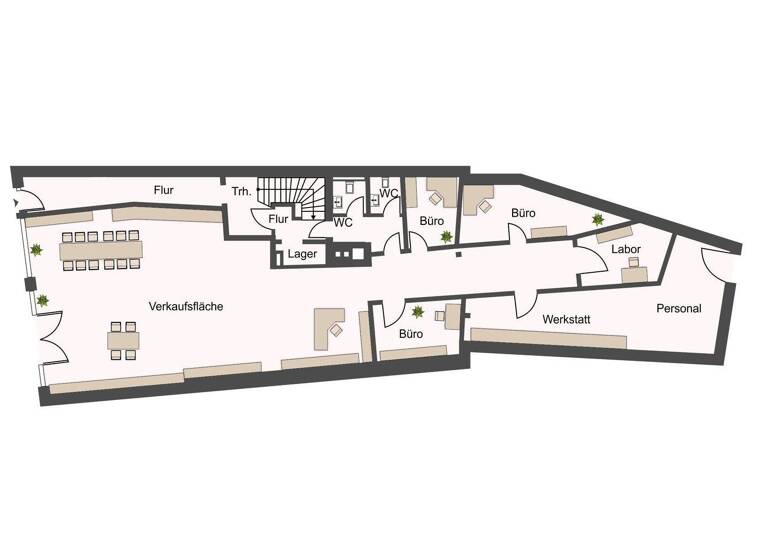 Verkaufsfläche zum Kauf 1.449.000 € 19 Zimmer 732,3 m² Verkaufsfläche City Bayreuth 95444