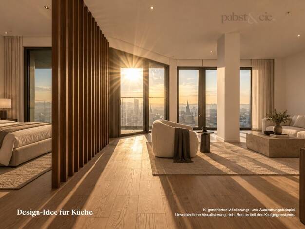 Wohnung zum Kauf - Erstbezug 1.625.000 € 2 Zimmer 80,2 m² 23. Geschoss Innenstadt Frankfurt am Main 60315