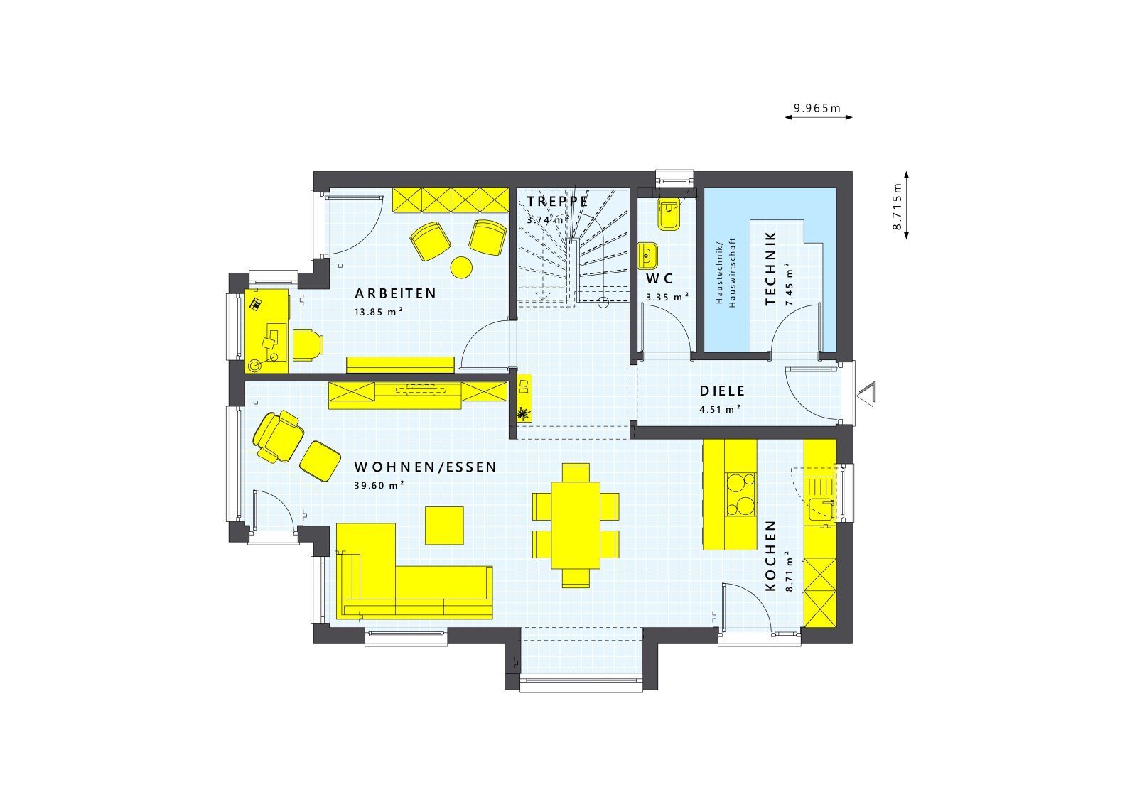 Einfamilienhaus zum Kauf provisionsfrei 382.563 € 5 Zimmer 143 m²<br/>Wohnfläche 1.300 m²<br/>Grundstück Hermsdorf Rossau 09661