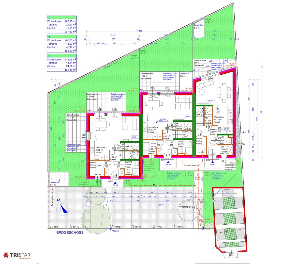 Reihenmittelhaus zum Kauf 449.000 € 4 Zimmer 107 m²<br/>Wohnfläche 01.12.2024<br/>Verfügbarkeit Fischamend 2401