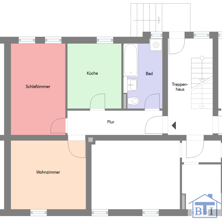 Wohnung zur Miete 310 € 2 Zimmer 48,9 m²<br/>Wohnfläche EG<br/>Geschoss Waltersdorf Waltersdorf 02799