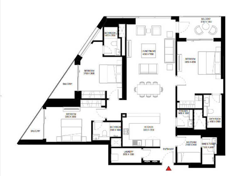 Wohnung zum Kauf provisionsfrei 899.877 € 4 Zimmer 172,4 m² Dubai 25314