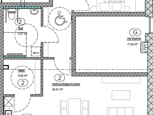 Wohnung zur Miete - Erstbezug 1.104 € 2 Zimmer 92 m² Olk Ralingen 54310