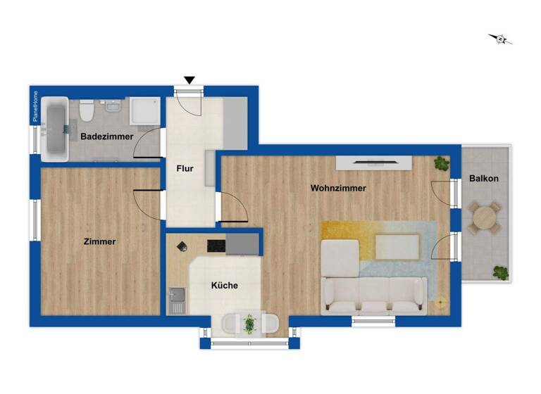 Wohnung zum Kauf 325.000 € 2 Zimmer 59,7 m² 1. Geschoss Neufahrn Neufahrn bei Freising 85375