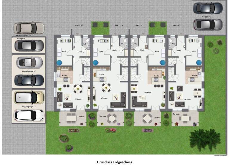 Reihenendhaus zum Kauf - Erstbezug provisionsfrei 559.900 € 4 Zimmer 114,8 m² 244,3 m² Grundstück Boos 87737