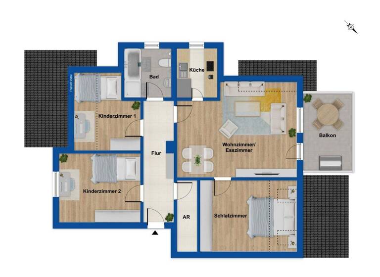 Wohnung zum Kauf 260.000 € 4 Zimmer 88,5 m² 3. Geschoss Ortsgebiet Ottersweier 77833