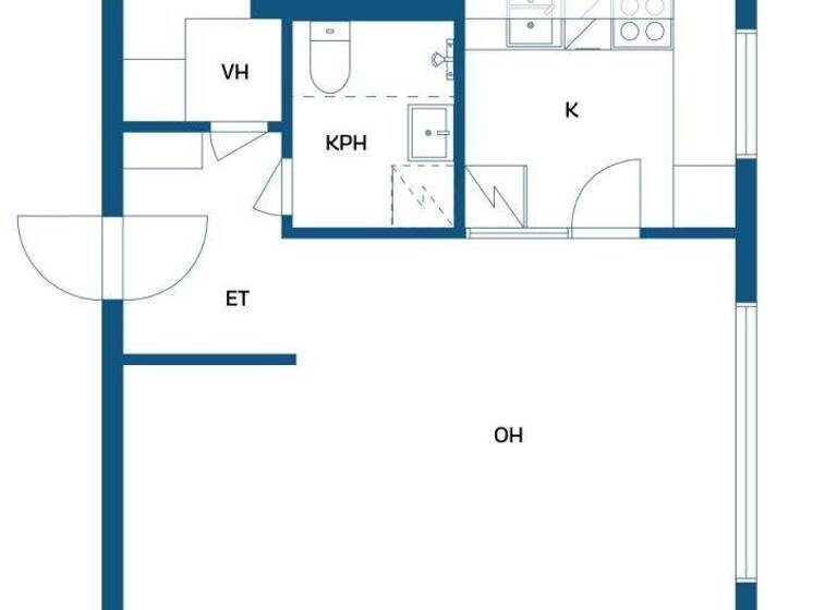 Studio zum Kauf 99.800 € 1 Zimmer 31 m² 3. Geschoss Haapaniemenkatu 29 Kuopio 70110