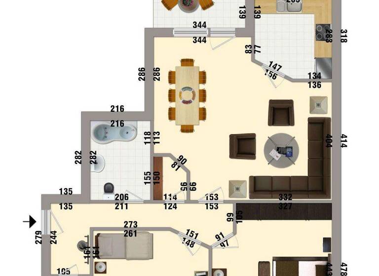 Wohnung zur Miete 465 € 3 Zimmer 78,9 m² EG Feldstr. 76 Stadtilm 99326