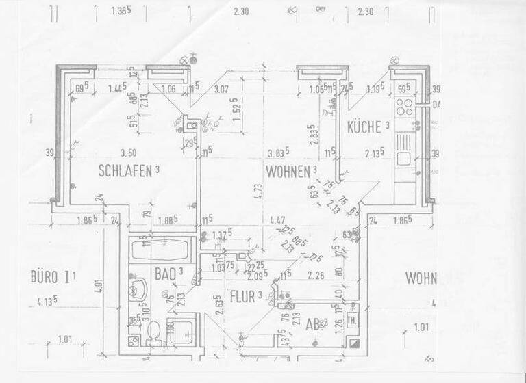 Wohnung zur Miete 600 € 2 Zimmer 62 m² EG frei ab sofort Boltentorsgang 6 Stadtzentrum Emden 26721