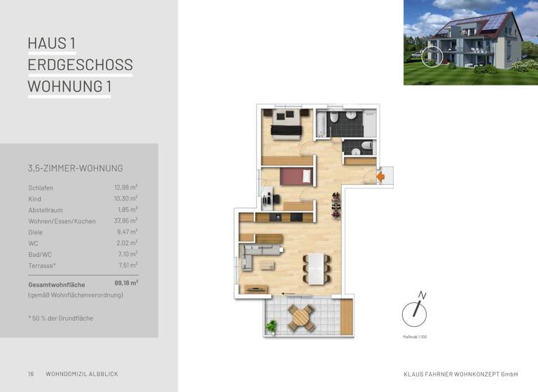 Wohnung zum Kauf - Neubau provisionsfrei 403.200 € 3 Zimmer 89 m²<br/>Wohnfläche ab sofort<br/>Verfügbarkeit Weilstetten Balingen 72336