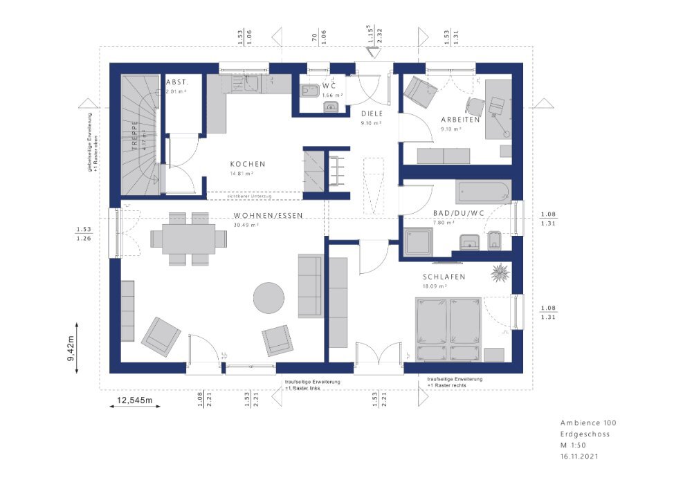 Bungalow zum Kauf 488.416 € 3 Zimmer 99 m²<br/>Wohnfläche 489 m²<br/>Grundstück Erdmannshain Naunhof 04683