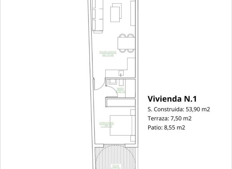 Studio zum Kauf provisionsfrei 179.900 € 1 Zimmer 53 m² San Pedro del Pinatar