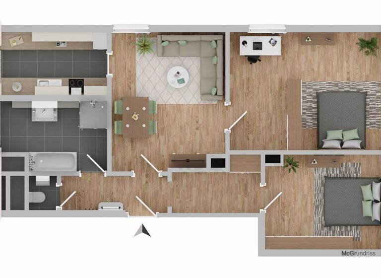 Wohnung zum Kauf 270.000 € 3 Zimmer 65,1 m² 5. Geschoss Ost Stuttgart 70190