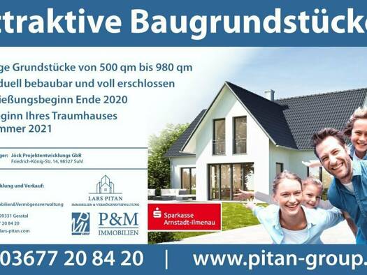 Grundstück zum Kauf 55.428 € 596 m² Grundstück frei ab sofort Geratal 99331