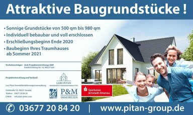 Grundstück zum Kauf 55.428 € 596 m² Grundstück frei ab sofort Geratal 99331