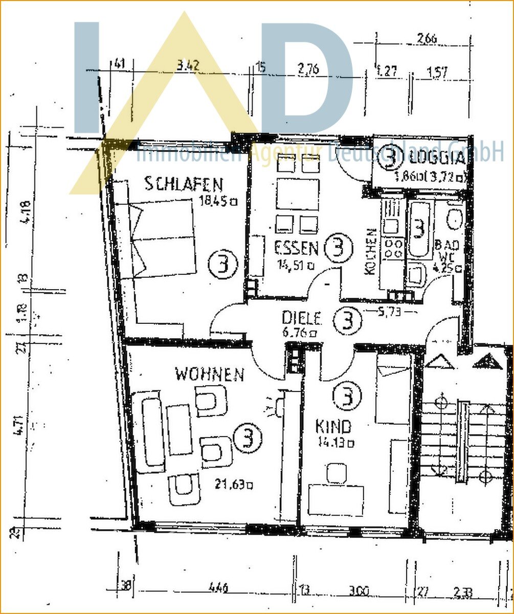 Wohnung zum Kauf 179.500 € 3 Zimmer 81 m²<br/>Wohnfläche Kothen Wuppertal 42287