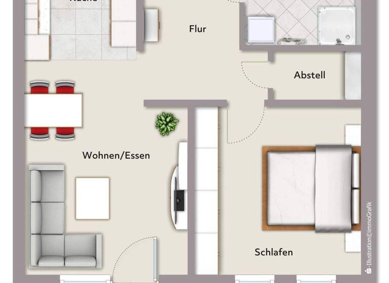 Wohnung zum Kauf provisionsfrei 249.900 € 2 Zimmer 64,8 m² 1. Geschoss Niederwald Kirchhain 35274