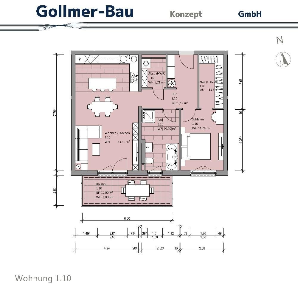 Wohnung zum Kauf 261.900 € 2 Zimmer 79,8 m²<br/>Wohnfläche 1.<br/>Geschoss Bodestraße 8a Bad Harzburg Bad Harzburg 38667