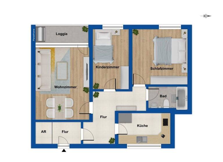 Wohnung zum Kauf 299.000 € 3 Zimmer 73,4 m² 7. Geschoss Willich 47877