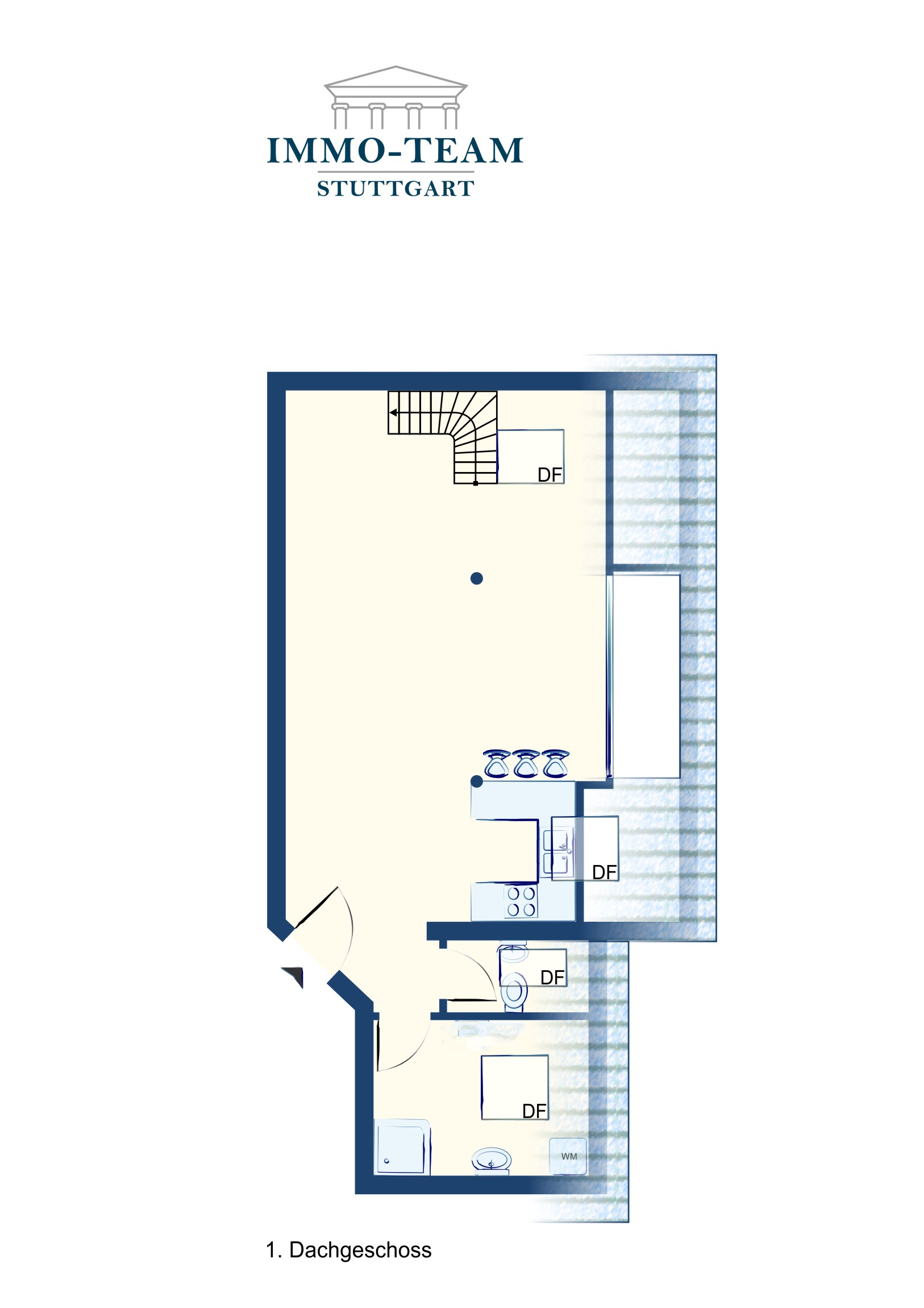 Maisonette zum Kauf 248.000 € 2 Zimmer 61 m²<br/>Wohnfläche 3.<br/>Geschoss Fellbach - Kernstadt Fellbach 70734